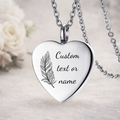 Feather of Love Personalised Urn Necklace