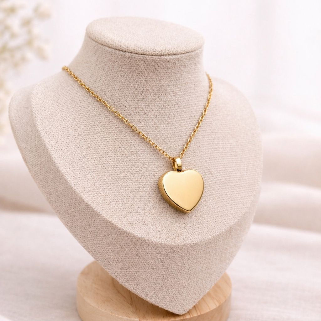 Engraved Handwriting Urn Necklace