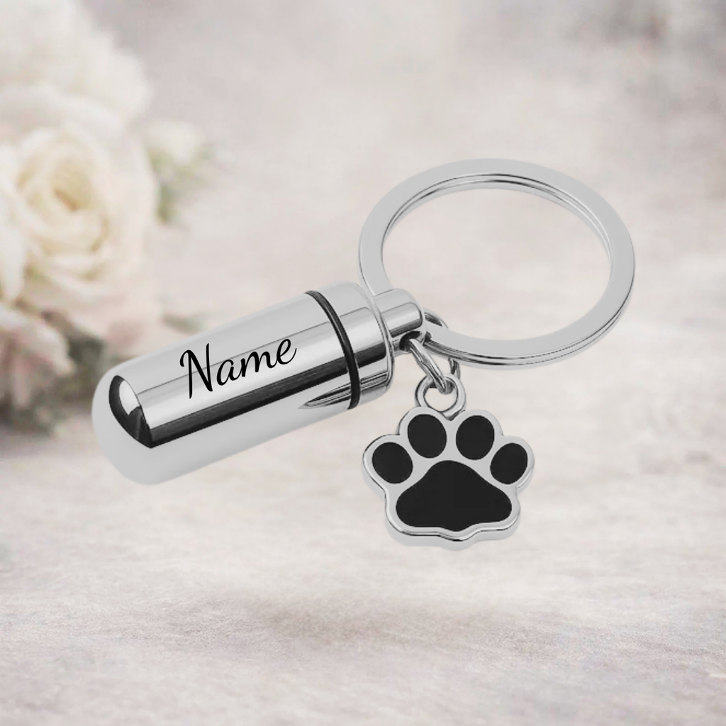 Pawprint Close to Me Keyring
