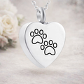 Pawprints of Love Urn Necklace