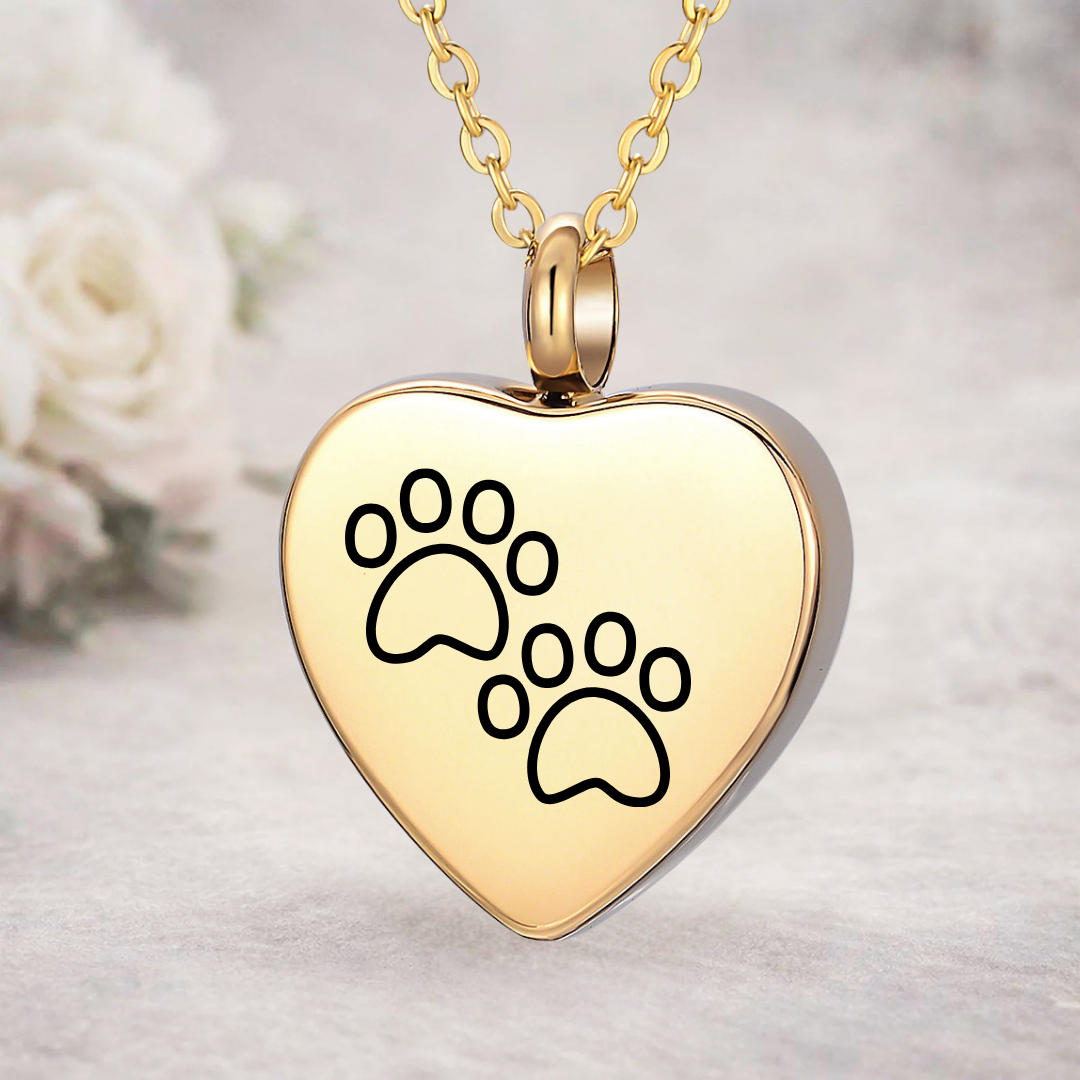 Pawprints of Love Urn Necklace